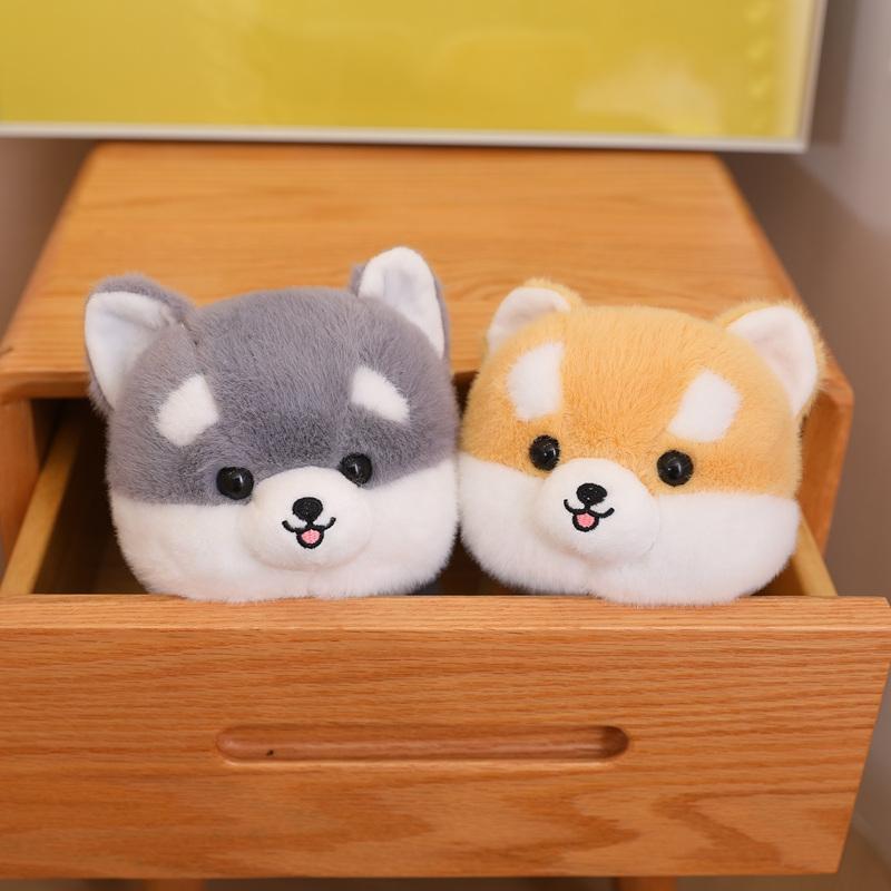 Søt fluffy Shiba Inu hund plysjleke Adorable kosedyr Valp plysjdukker Kawaii myke barneleker for jenter gutter BarnGaver