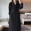 Camel Double-Faced Women’s Long Cashmere Wool Coat - 15% Cashmere, 85% Wool, New for Autumn/Winter 2024.
