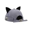 Cute Kids Brimless Hat with Cat Ears Solid Color Design Perfect for Outdoors and Breathable