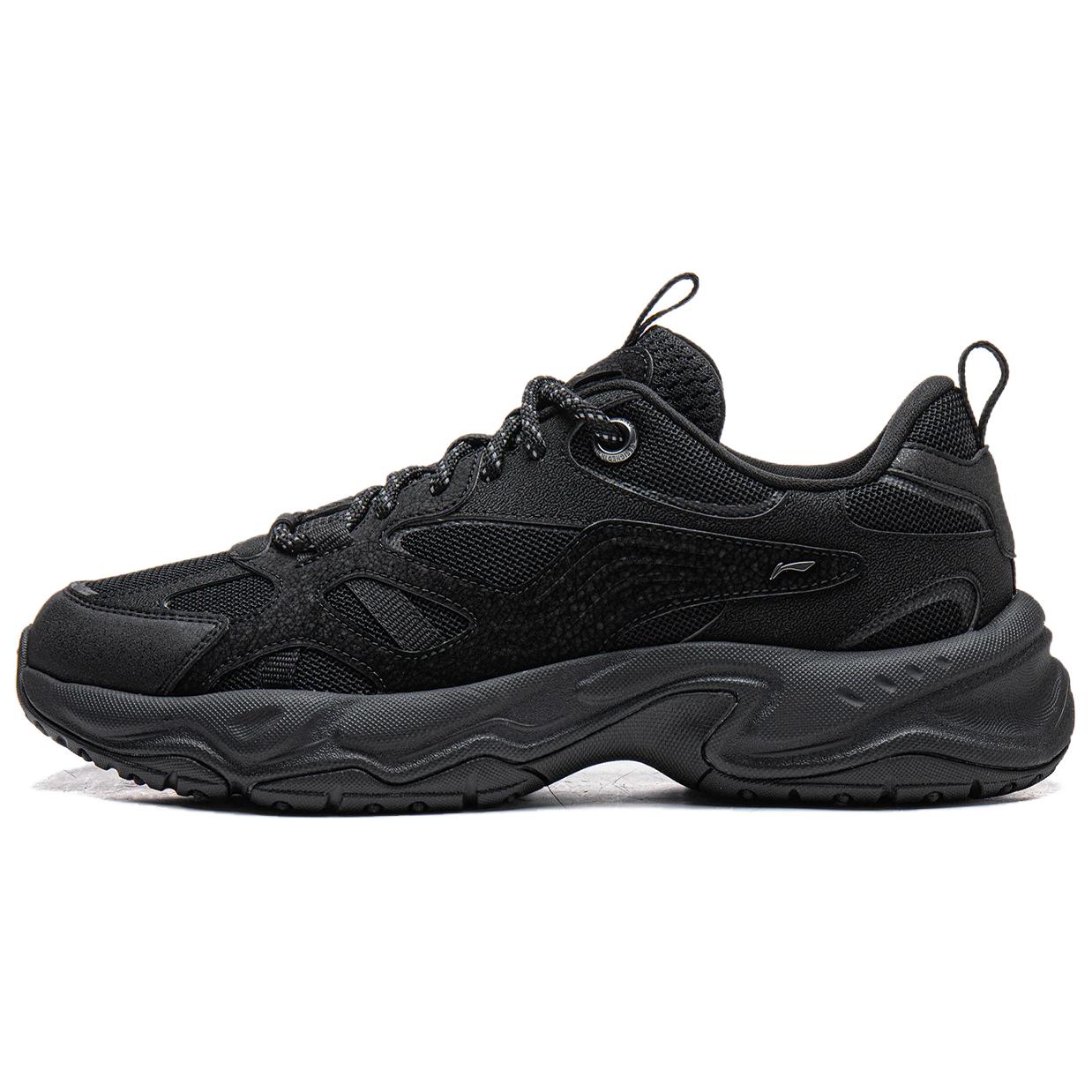 

Li-Ning Seagull Minimalist Comfortable Durable Lightweight Low-Top Dad Shoes Men sneaker Black AGCW201-2 39
