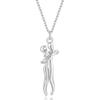 Couple Hug Necklace Lovers Hugging Pendant Valentine'S Day Couple Gift Love Style Gift For Wife