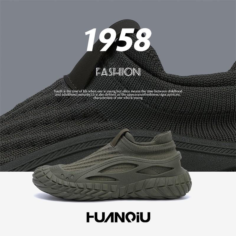 Kids Shoes Mens Breathable Mesh Upper Slip-On Casual Shoes Lightweight Comfortable Outdoor Walking Sneakers