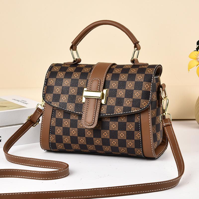 Bag Women's Bag 2025 New Trendy Autumn and Winter High-end Small Square Bag Large Capacity Portable Shoulder Oblique Span Bag Women