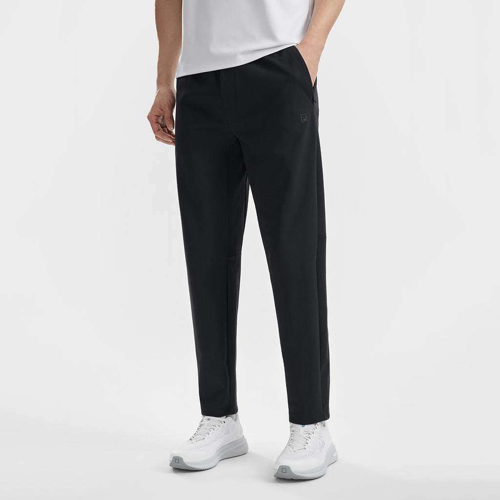 FILA Fitness Series Simple Classic Solid Color Basic Training Casual Knit Sports Pants Men pants A11M621606F-BK