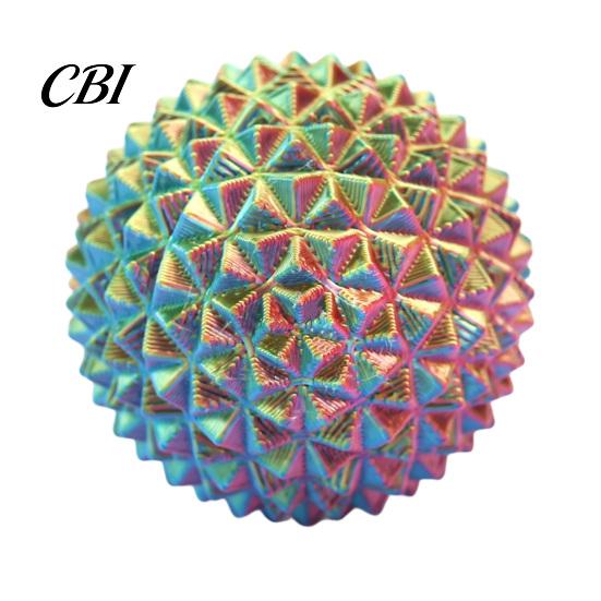 Compact Spiky Ball 3D Printed Toy, Stress Relief Mini Textured Ball, Small Massage Decompression Desk Toy for Home Office School Anxiety