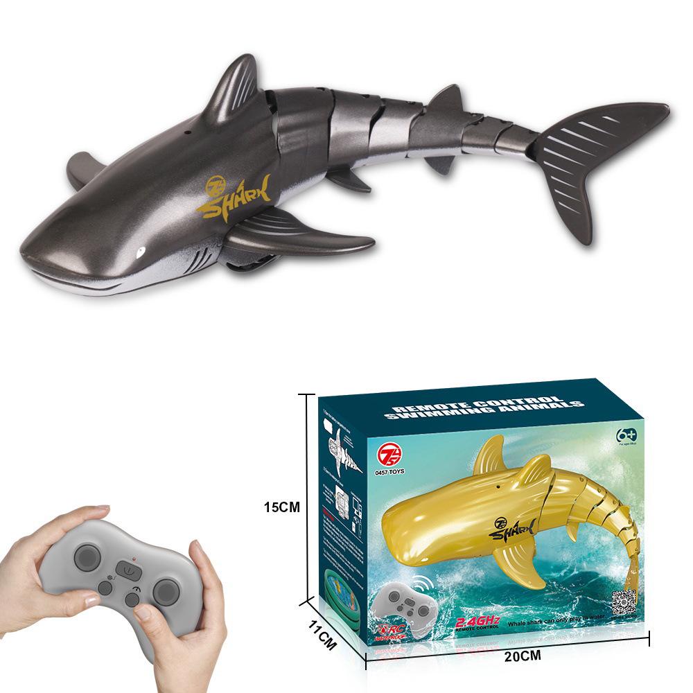 2.4G Remote Control Electric Shark Toy - Wireless Charging Water Toy for Kids