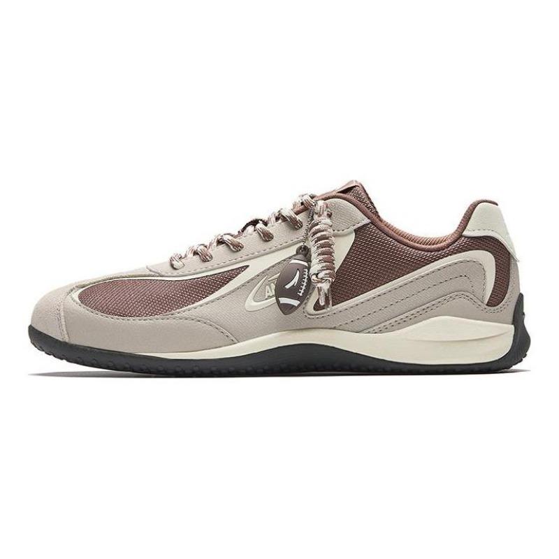 Anta Women Queyue Speed Retro Casual Shoes Taupe Gray White 922628821-3 35.5