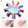 Nail Art Tool Stencil French Tip Smile Line Multi-Sizes Easy Edge Cutter Trimme^
