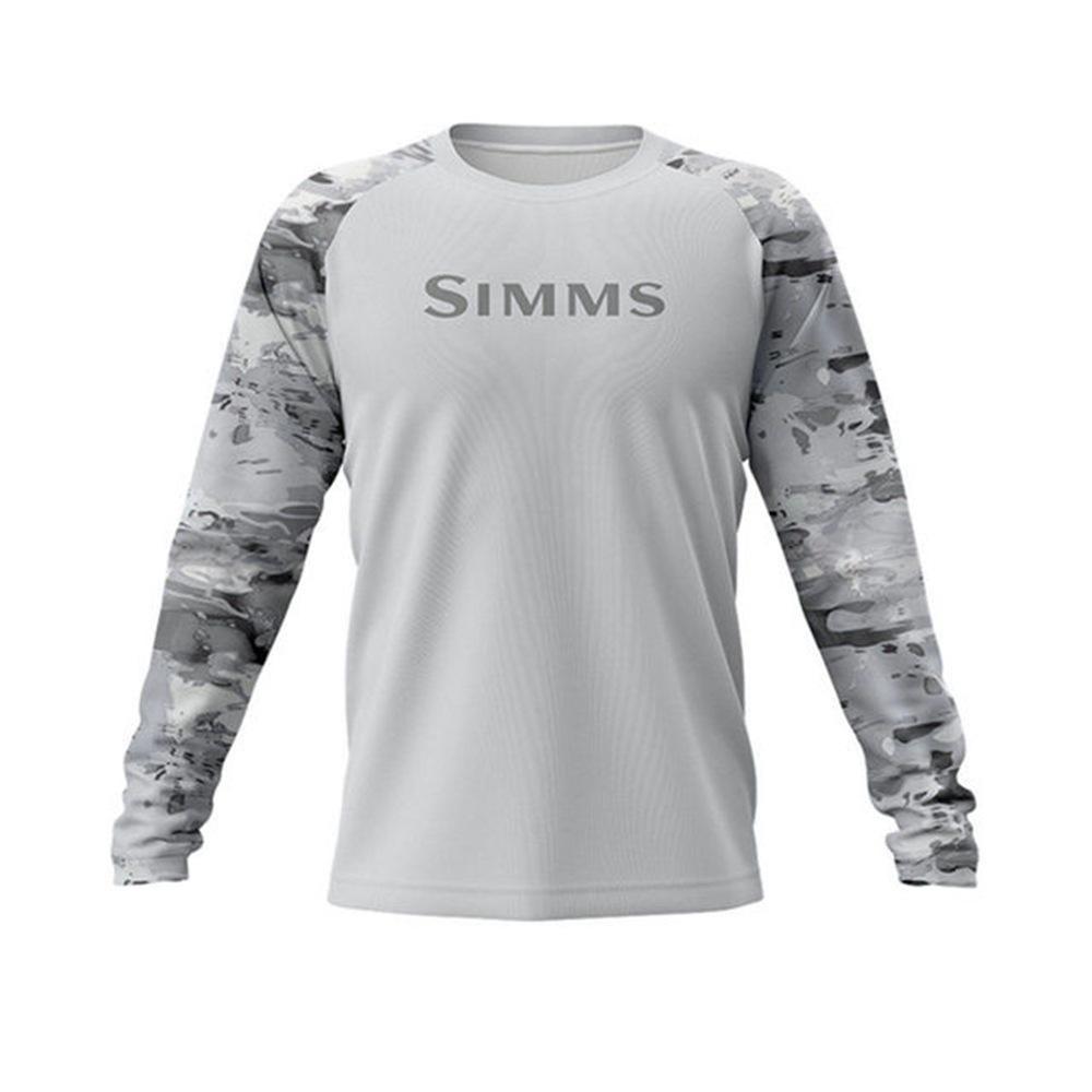 Simms long-sleeved T-shirt summer sunscreen clothes Luya fishing clothes upf50 + quick-drying breathable men's clothing new
