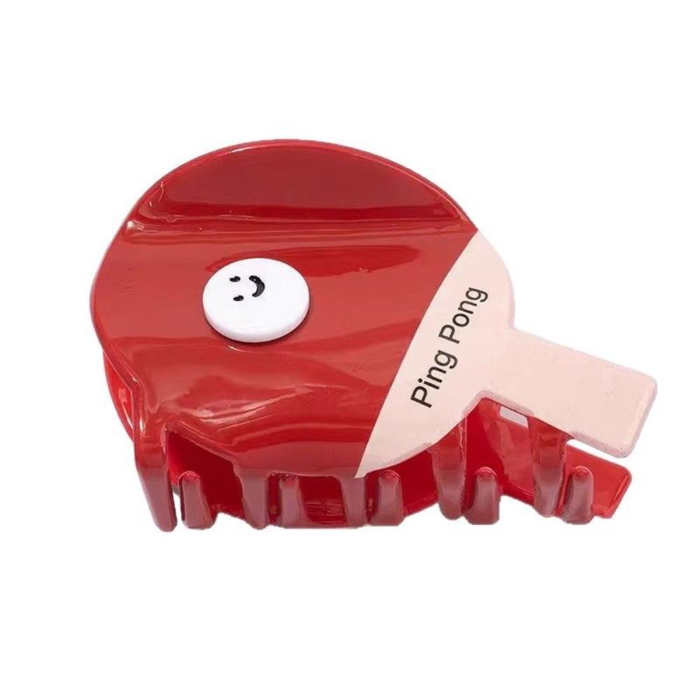 

Ракетка для настольного тенниса Акриловый зажим-акула Спортивный стиль Заколка для волос для пинг-понга Умывание Ping Pang