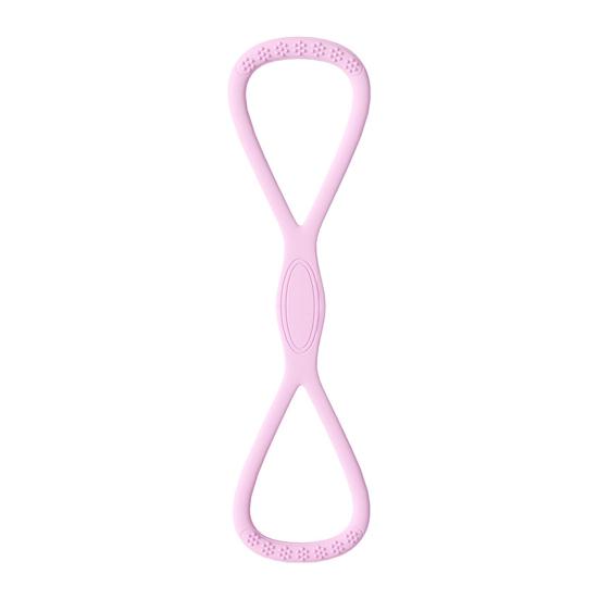 Figure 8 Fitness Resistance Band Anti-slip Silicone 25/35Lbs Men Women Arm Shoulder Stretch Strength Training Exercise Elastic Strap Tension Rope