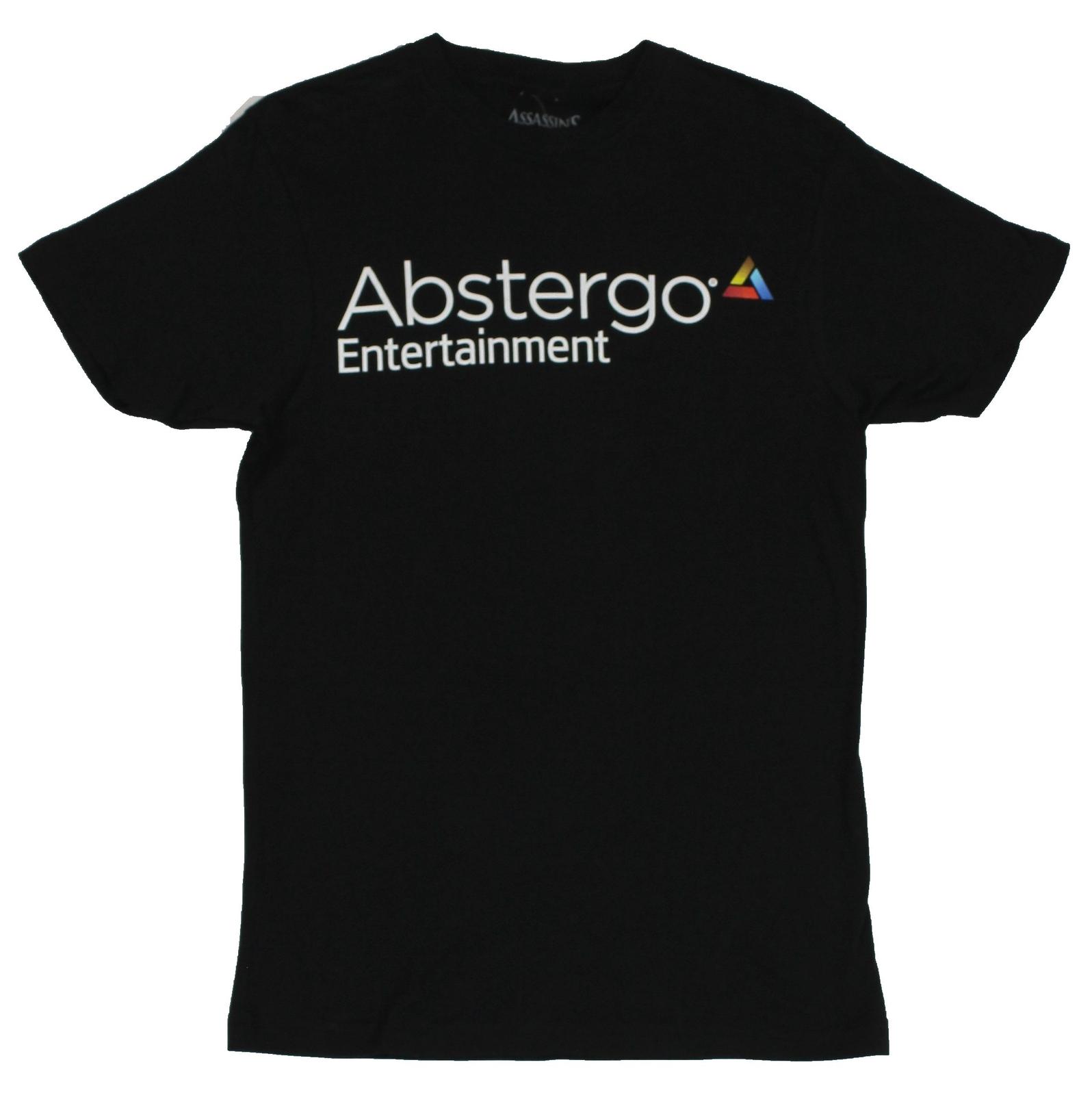 Assassin Creed Adult New T-shirt Abstergo Entertainment Triangle Logo Pic M