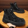 Herrenstiefel Herbst und Winter Neue Freizeitschuhe High-Top Rutschfeste Weiche Sohle Komfort Outdoor-Stiefel Jugend Werkzeugschuhe Zapatos