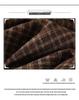 Wool Blend Elastic Waist Plaid Midi Skirt - Retro A-line for Autumn/Winter 2025