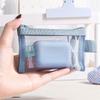 1PC Portable Mini Zipper Mesh Storage Bag New Coin Purse Small Square Mesh Coin Purse Travel Storage Carry Pouch with Zippered