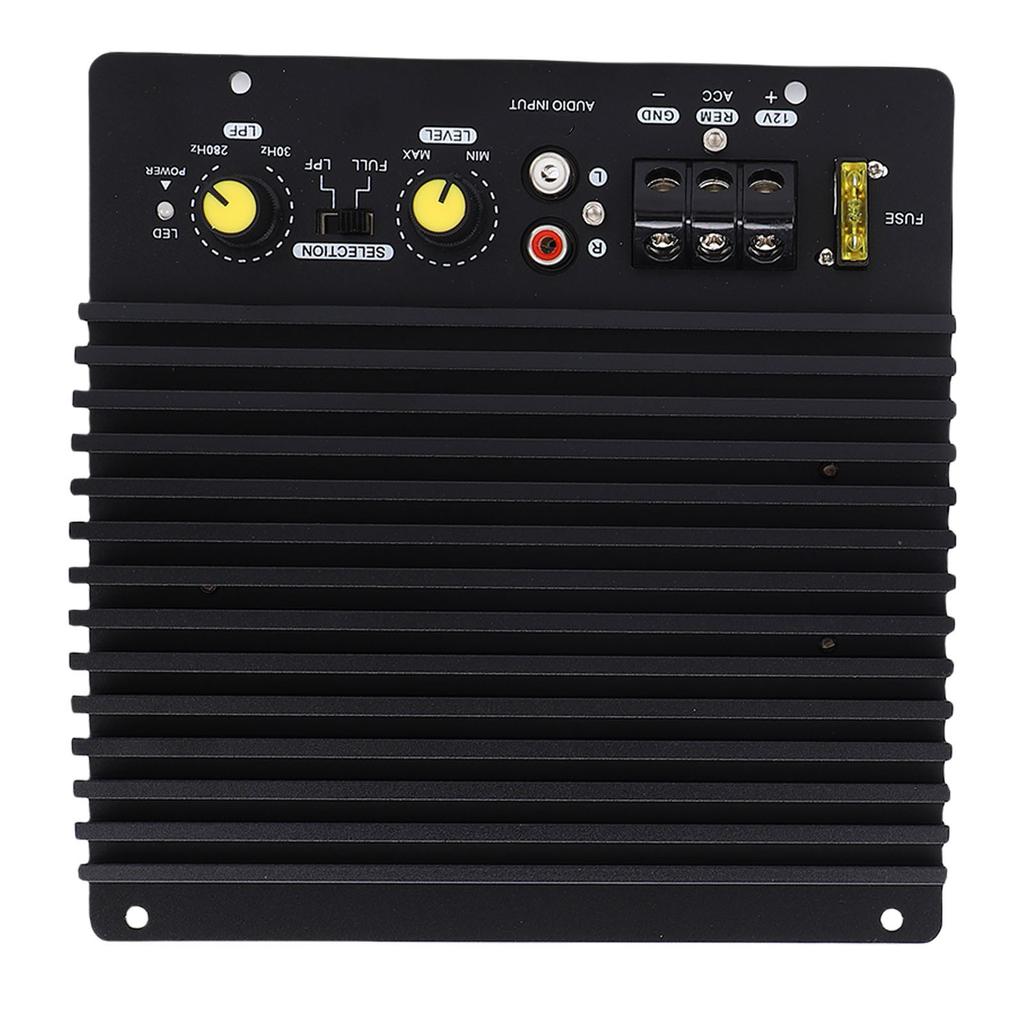 Placa Amplificadora de Carro 12V 600W Alta Potência Liga de Alumínio Carro Subwoofer de Graves Exposto Placa Amplificadora para Veículo
