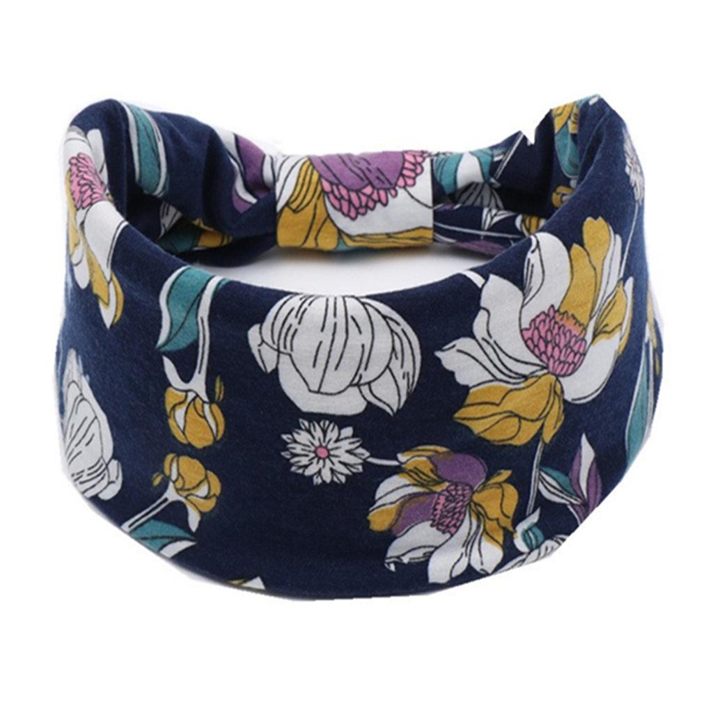 Bohemian Cashew Yoga Übung Stirnband Anti Schweiß und Feuchtigkeit Absorbieren Elastische Baumwolle Stirnband Knoten Stirnband