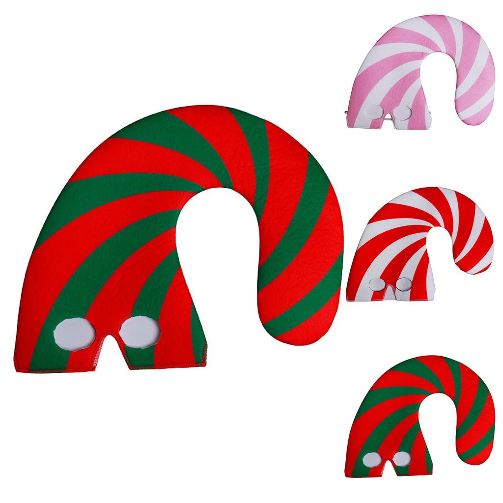 Adult Christmas Hat With New Umbrella Handle Striped Hat