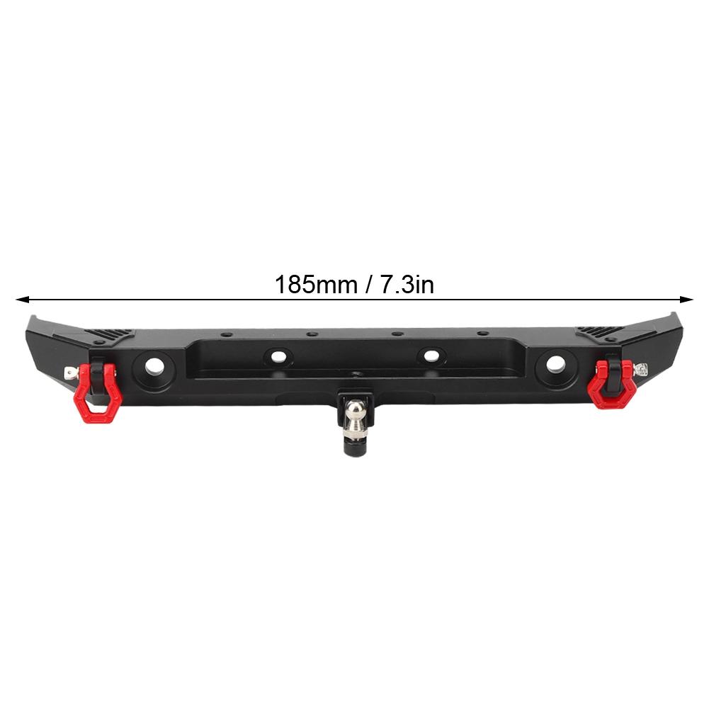 Metal Rear Bumper with D Rings Fit for Axial SCX10 III AXI03007 1/10 RC Car Model