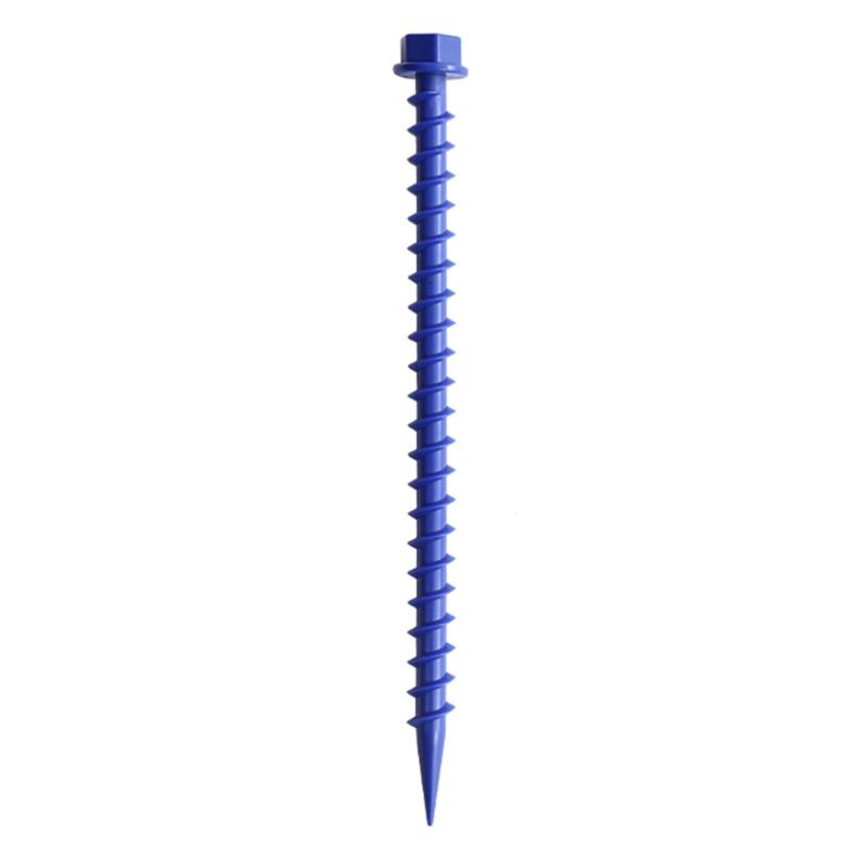 10Pcs Plastic Pegs Ground, Tent Hard Ground Pegs, Screw in Tent Pegs for Camping