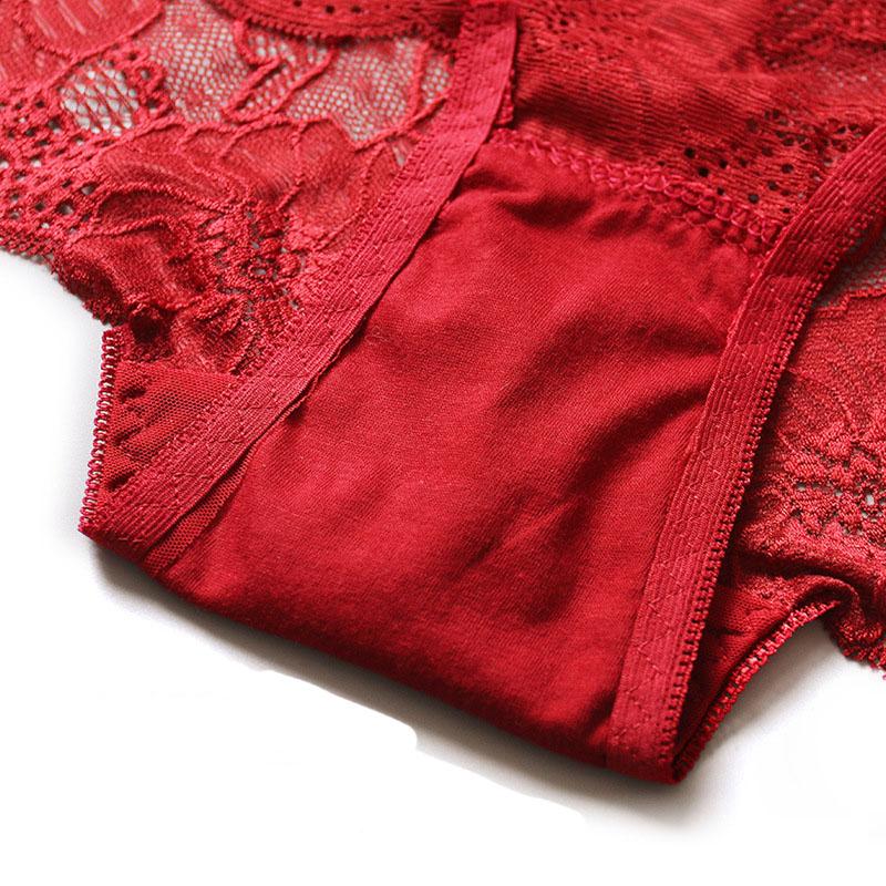 10 farben Frauen Sexy Spitze Höschen Blumen Stickerei Unterwäsche Mittlere Taille Butt Lift Nahtlose Slip Plus Größe Elastizität Panty