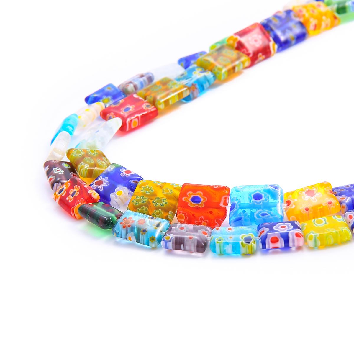 

Красочные цилиндрические сплюснутые кубовидные бусины в виде капель воды, свободные глазурованные стеклянные бусины лэмпворк для изготовления ювелирных изделий своими руками 03 8x10mm 38pcs разноцветный