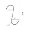 20pcs Heavy Duty S Shaped Butcher Hooks Sharp Tip Metal Hangers for Meat Sausages Hanging Home Grilling 