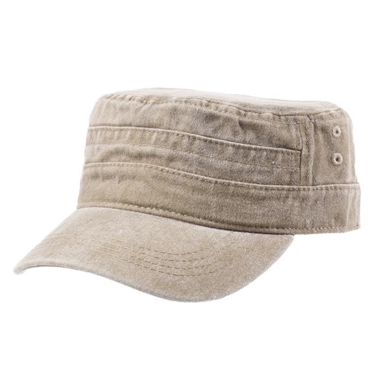 

Classical Baseball Cap Distressed Wash Cotton Adjustable Cricket Hat For Casual хаки