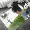 Anime S- Summer Hikaru Died Floor Mat Bedroom Living Room Flannel Door Mat Non-Slip Home Decor