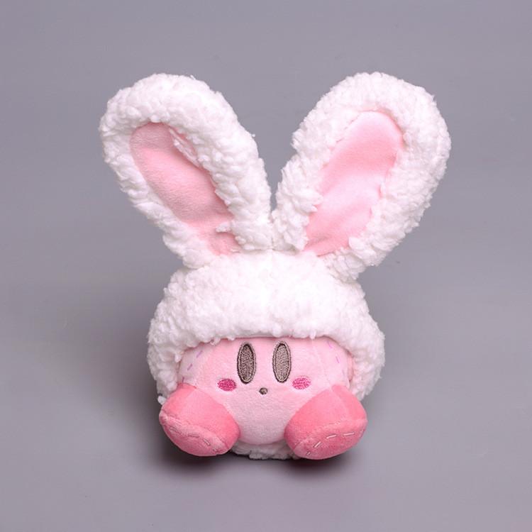 Kirby Character Plush Keychain Short Pile Material Kids Room Decor Doll Gifts