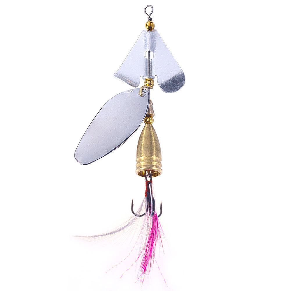 

10Highly reflective rotating sequin tractor lure, suitable for both freshwater and saltwater, specifically designed for bass and a set