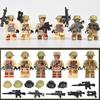 Military Zombie Building Blocks Ghost Special Police Wolf Warrior Special Forces Mutant Zombie Police Assembling Party Toys