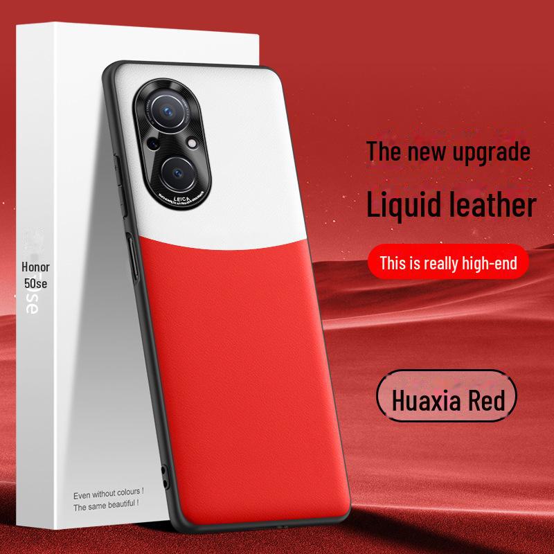 Capa de Couro Líquido Honor 50se: Capa Protetora Anti-queda e Anti-incrustante