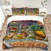 3pcs Pizza, NinjaTurtles Bedding Set. Soft and Comfortable with No Core Included (1x Duvet Cover + 2x Pillow Covers) yy251010143