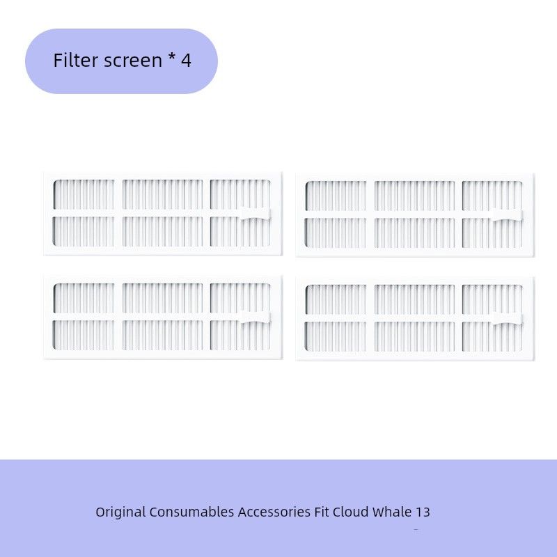 Applicable to Cloud Whale J3/J4/J5 Accessories Cleaning Solution Special Cleaner Side Brush Rag Cleaning Cloth Filter Element Rolling Brush