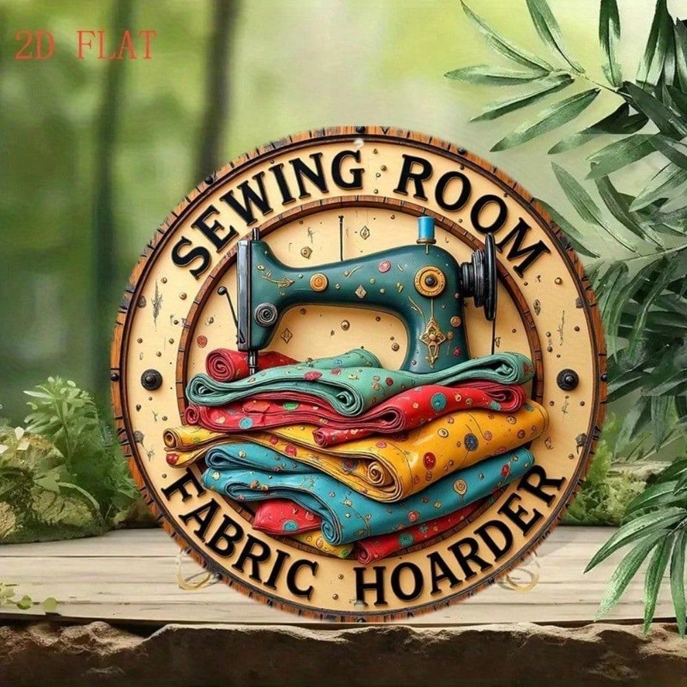 Vintage Tin Sign 8x8 Inch Round Metal Wall Decor Farmhouse Kitchen Garage Art