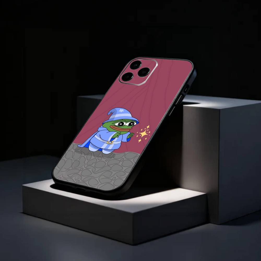 P-Pepe the Frog Phone Case Silicone Soft For IPhone 17 16 15 14 13 12 11 X XR Plus Pro Max Plus