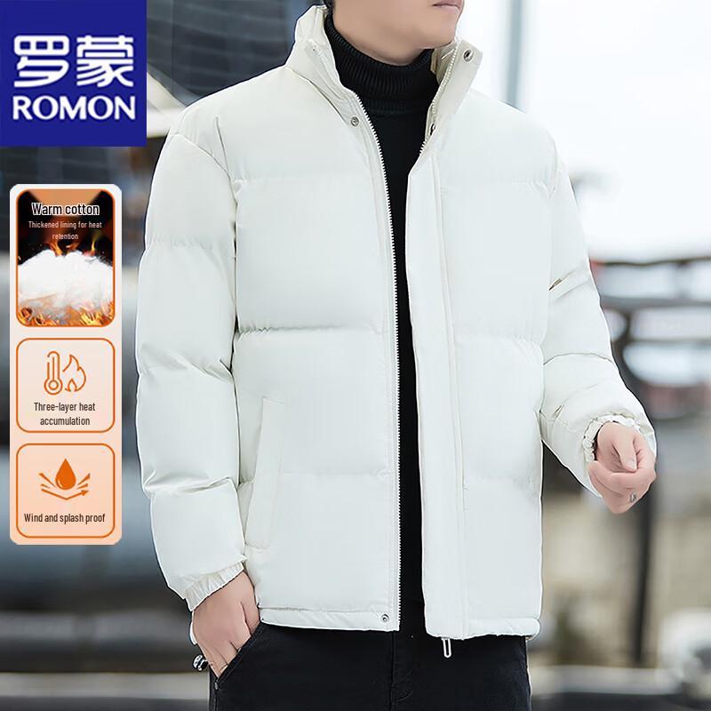ROMON Men's Winter Stand Collar Puffer Jacket