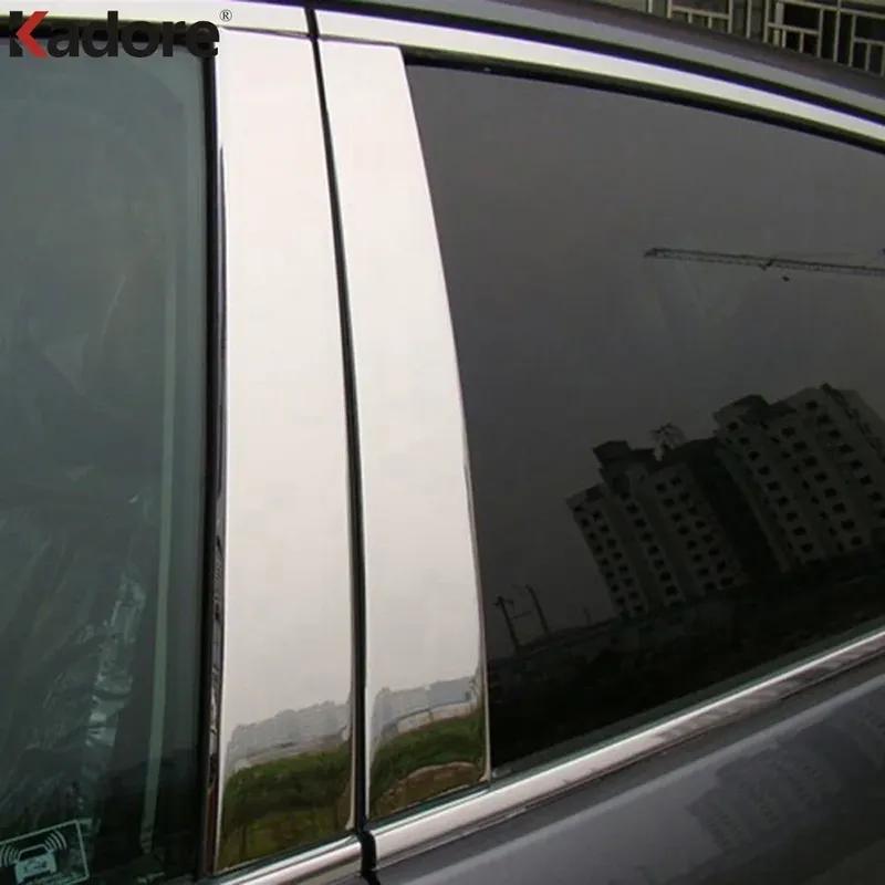For Honda CRV CR-V 2007-2010 2011 2012 2013 2014 2015 Stainless Steel Window Center Pillar Cover Trim Post Strip Car Accessories
