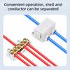 New Conductor Brass High Power Splitter Large Current Universal Quick Terminal Block Fast Connector Electrical