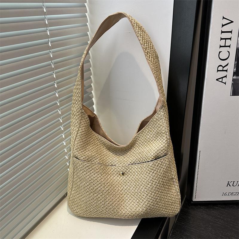 

Новая летняя сумка-тоут ведро большой вместимости, ручная сумка, отпуск, пляж, подмышечная сумка на плечо хаки