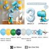 39Pcs Set Cartoon Cute Dinosaur Foil Balloons Macaron Colored Latex Ball 1-9 Year Girls Kids Dinosaur Themed Birthday Party Deco