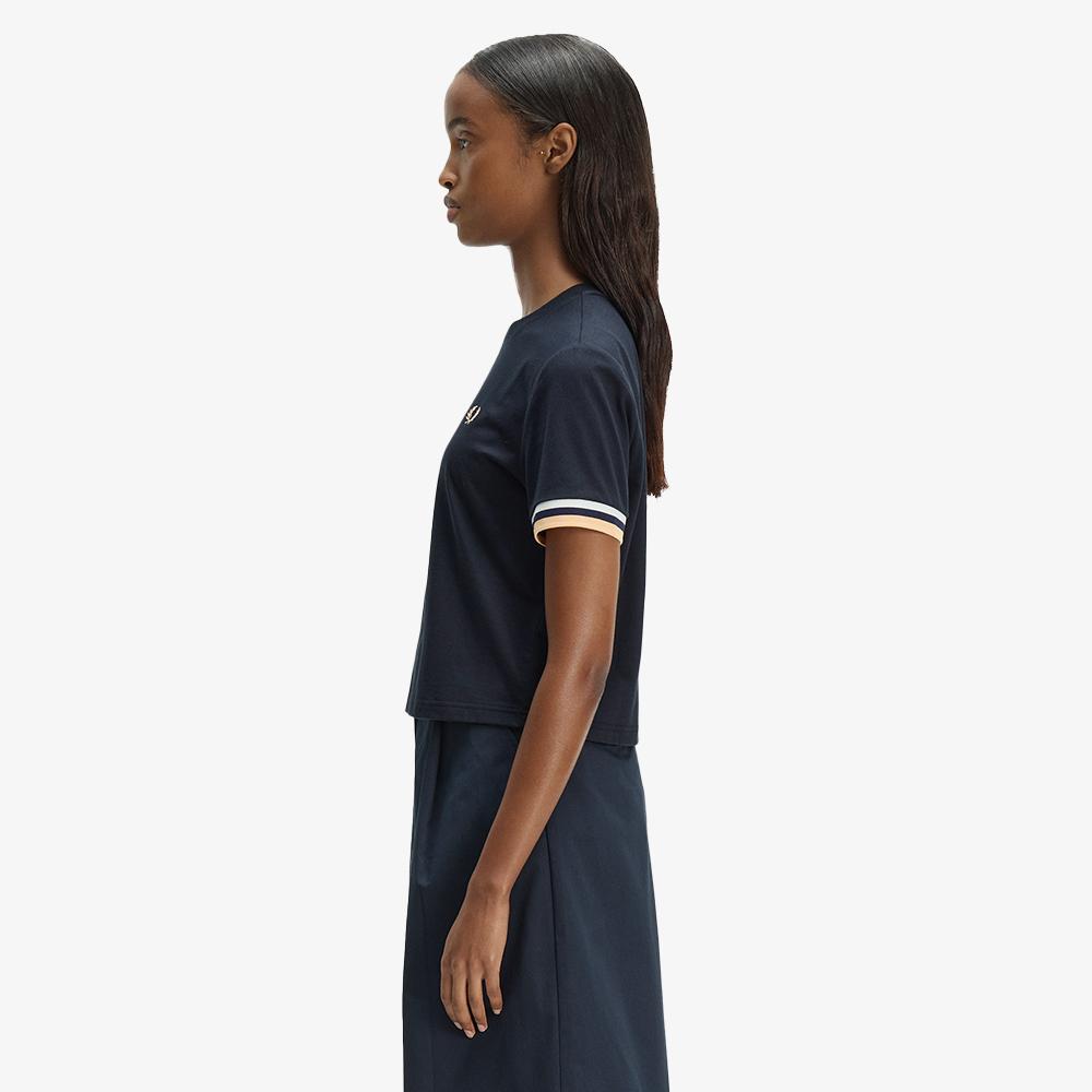 Fred Perry [Womens] Bold Tipped T-Shirt - Navy Afpf2612179-608