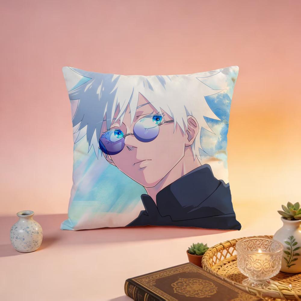 Popular JJujutsu Kaisenful Cushion Cover Premium SkinFriendly Pillow Case MultiPurpose for Home Office Travel