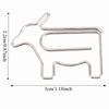 100PCS Cow Shaped Paper Clips with Storage Box Iron Wire Paper Clips Cute Paper Clips  Office Home