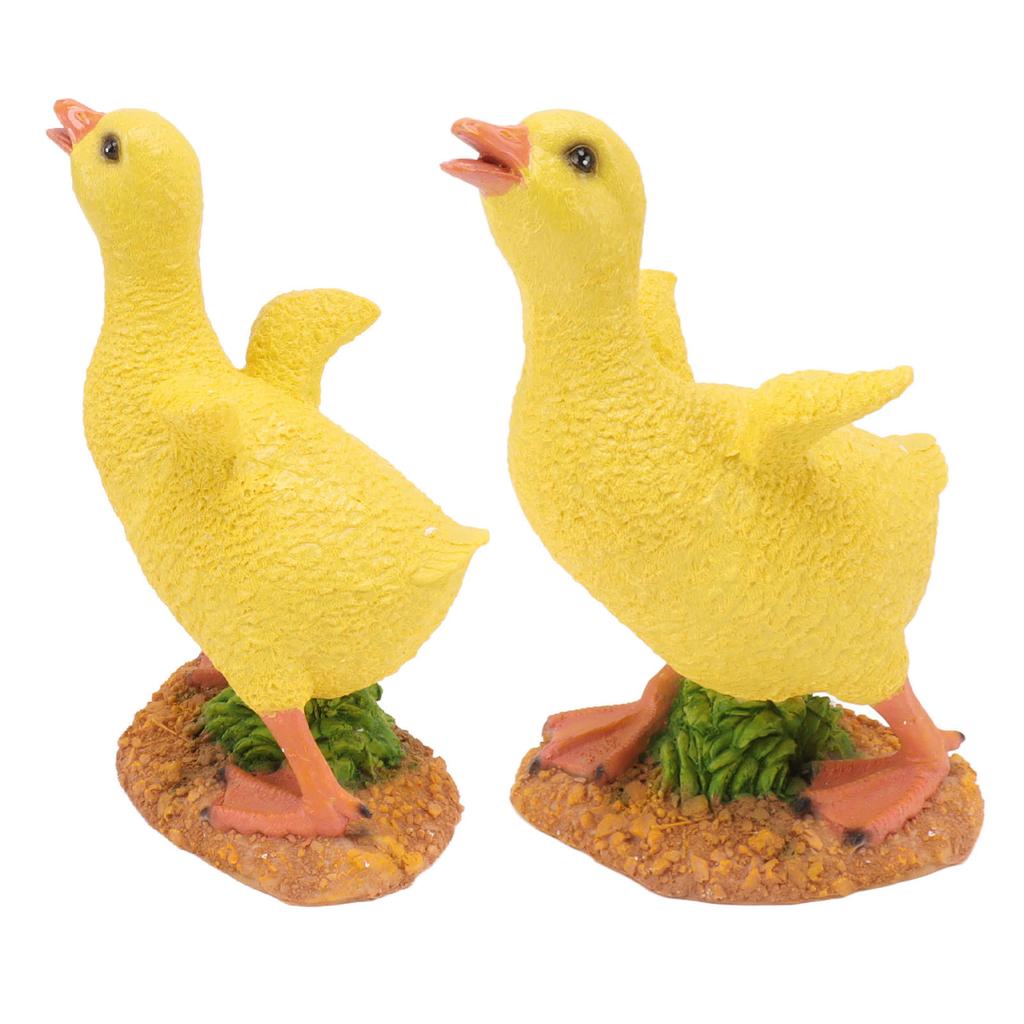 Harz Entenküken Statue Ornament Kleine Entenfigur Handwerk für Desktop Outdoor Gartendekoration