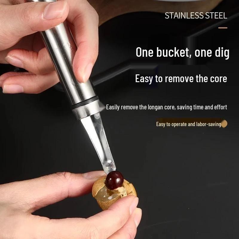 Stainless Steel Longan & Lychee Pitting Tool - Free Shipping