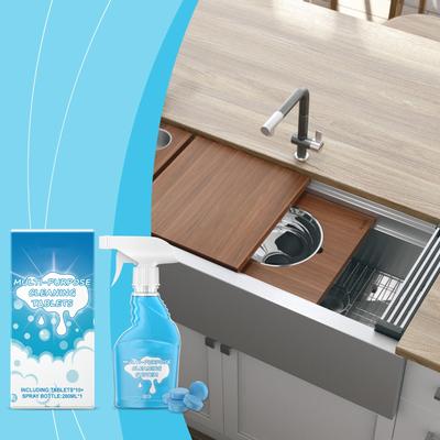 Víceúčelový čisticí prostředek Víceúčelové čisticí šumivé tablety Jemná dekontaminace Odmašťovač Čisticí prostředek proti zápachu 200 ml