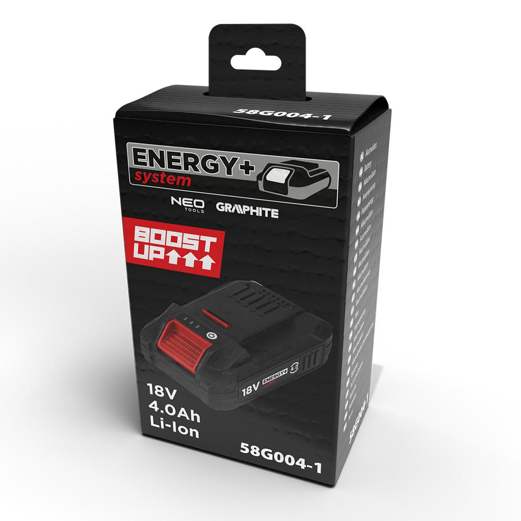 Energy+ 18V Li-Ion 4.0Ah BOOST UP battery