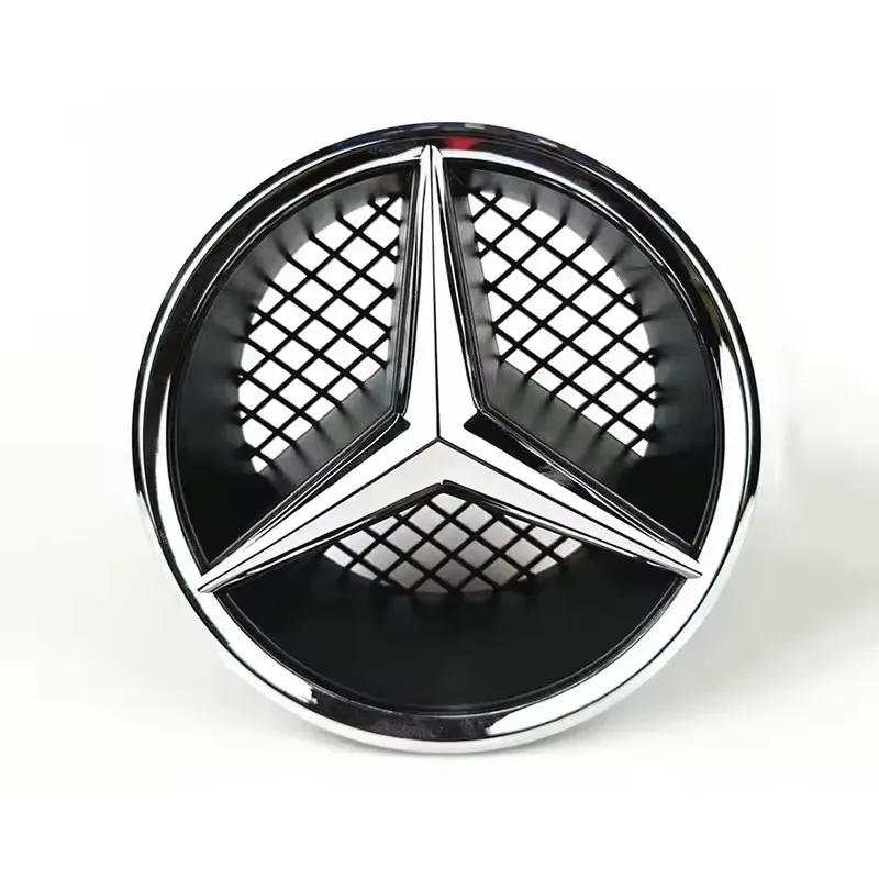 MGS2 For Mercedes Benz 3D Car Grill Emblem Star Badge Front Grill Logo W204 W205 W213 X253 A B C E S CLA GLB GLC GLE GLS Accessories1